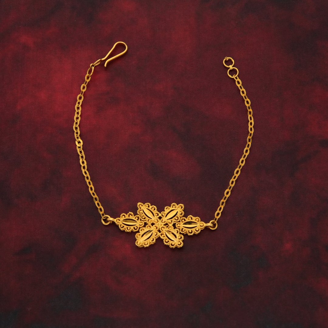Gold Fashion Sunehri Bracelet 21KT - FKJBRL21K9052