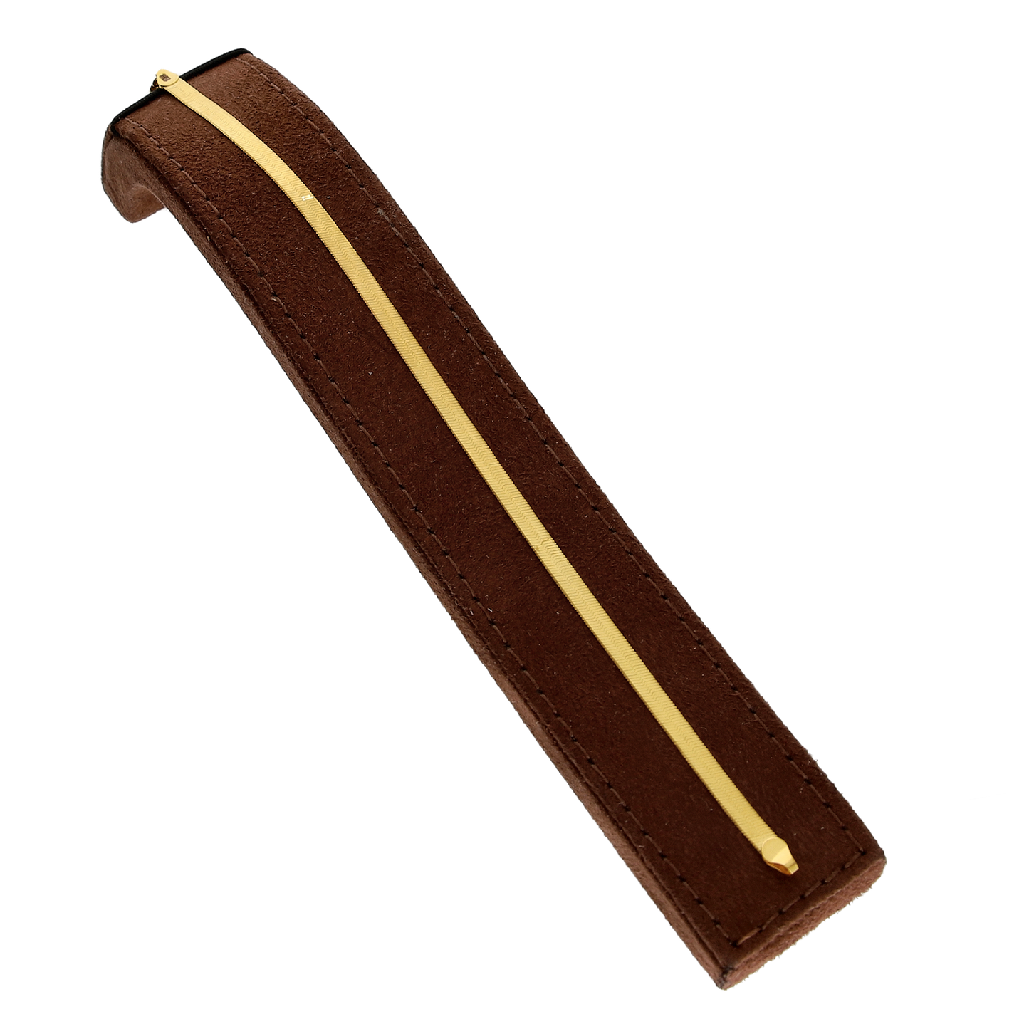 Gold Classic Flat Link Bracelet 21KT- FKJBRL21KM10264