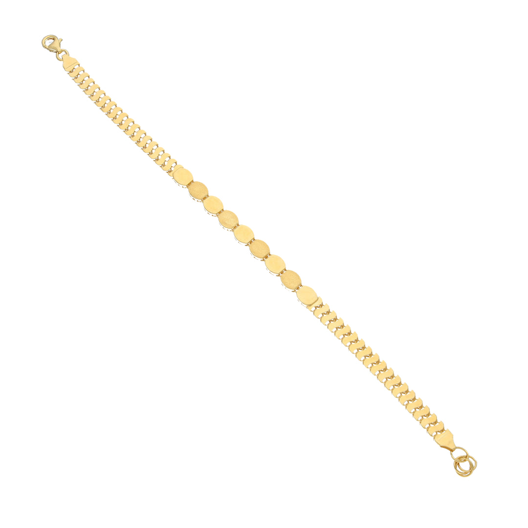 Gold Elegant Strap Bracelet 21KT - FKJBRL21KM11902