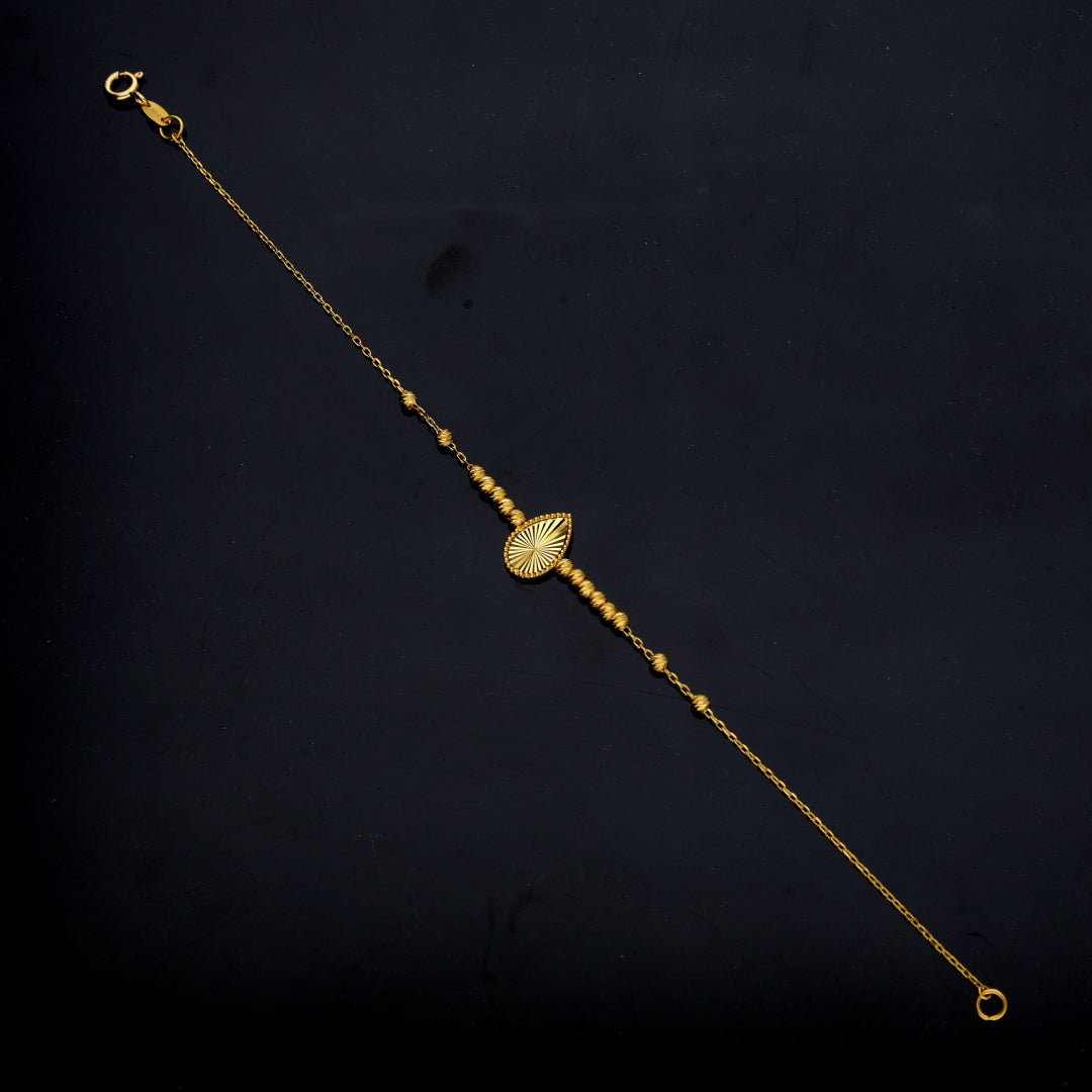 <tc>سوار ذهبي عيار ٢١ بتصميم حبة اللوز – FKJBRL21KM12133</tc>