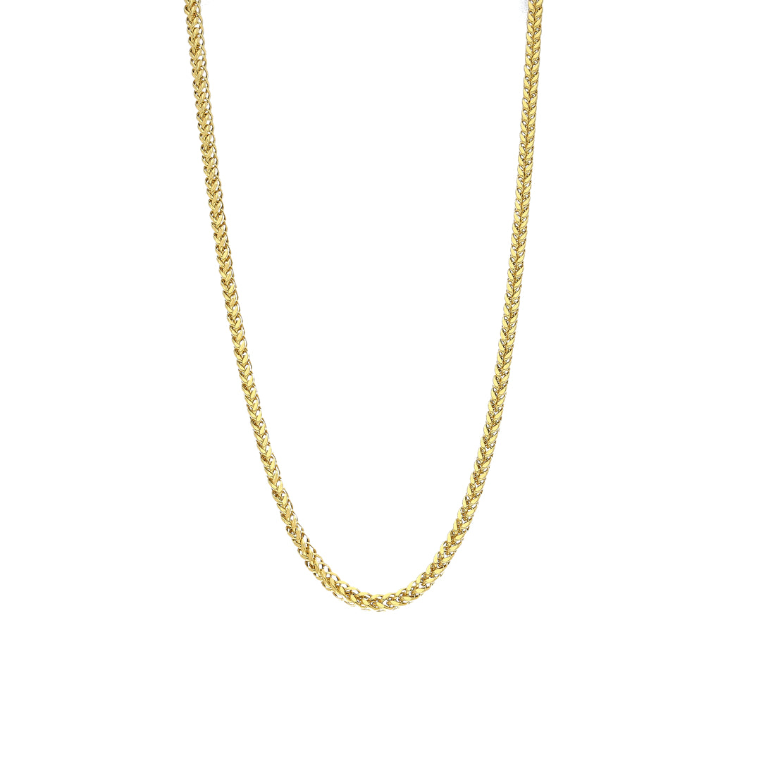 Gold Braided Chain 21KT - FKJCN21KM11863