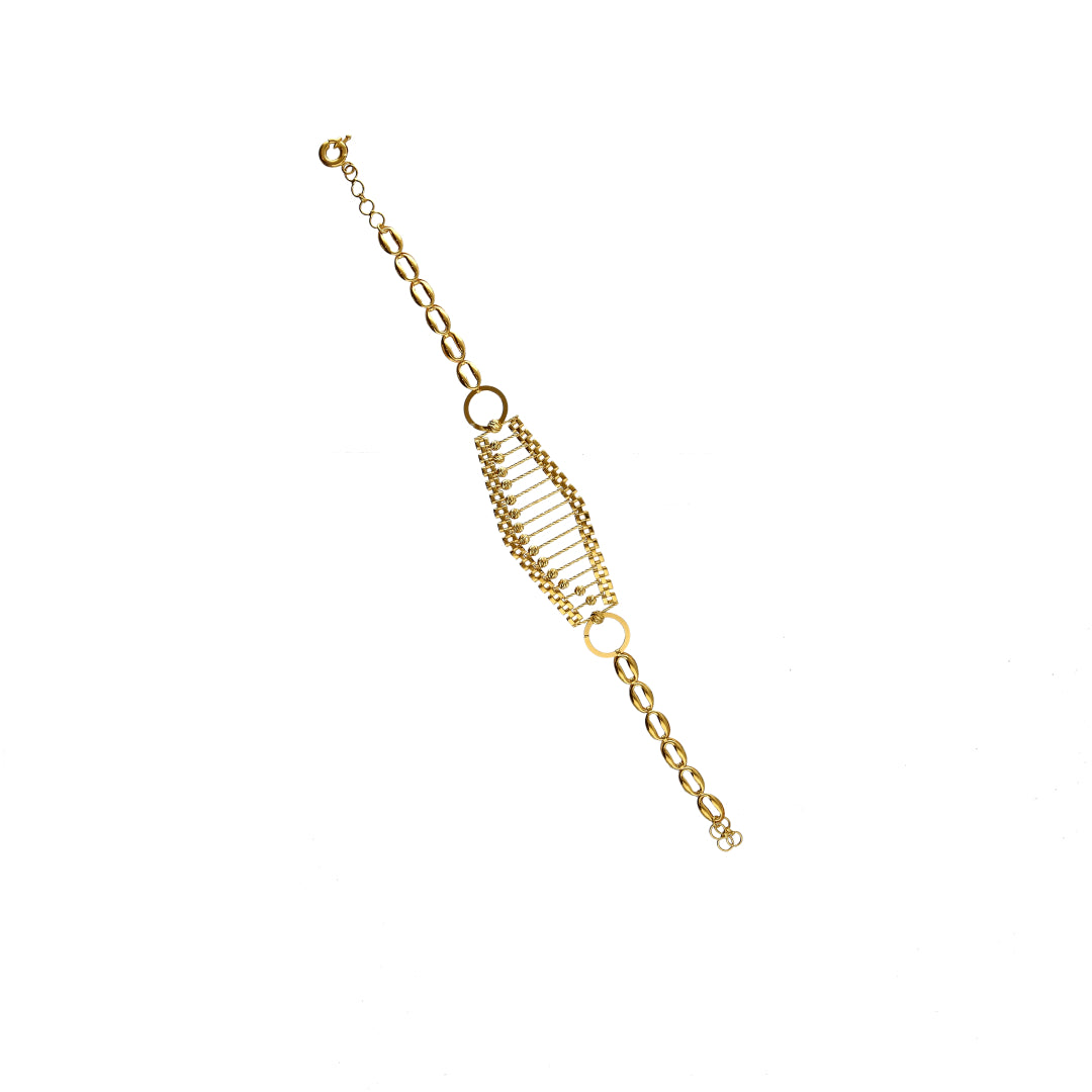 Gold Cascade Bracelet 21KT - FKJBRL21KM10164
