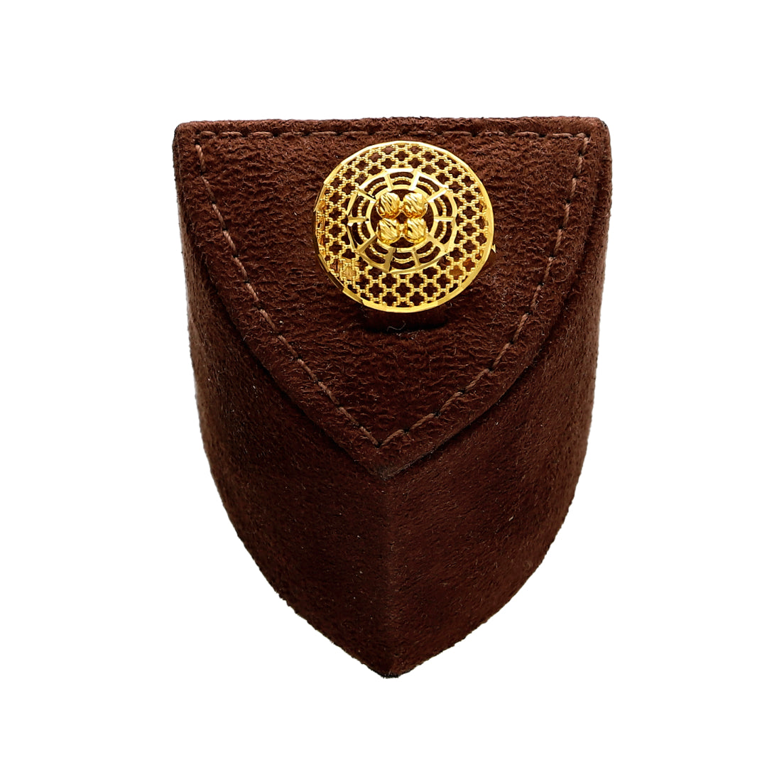 Gold Web Medallion Filigree Ring 21KT - FKJRN21KM10221