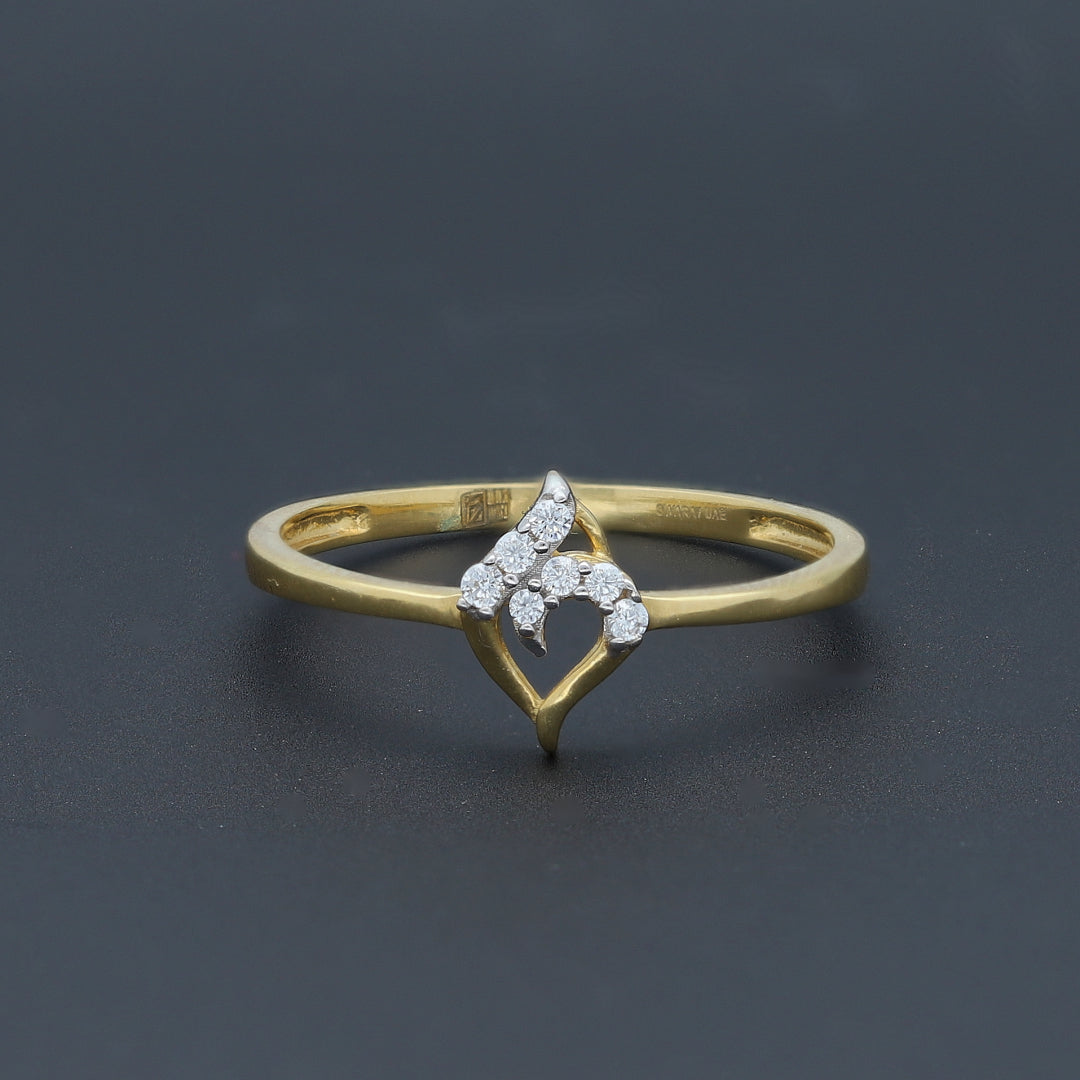 Gold Diamond Cluster Ring 18KT - FKJRN18K10421