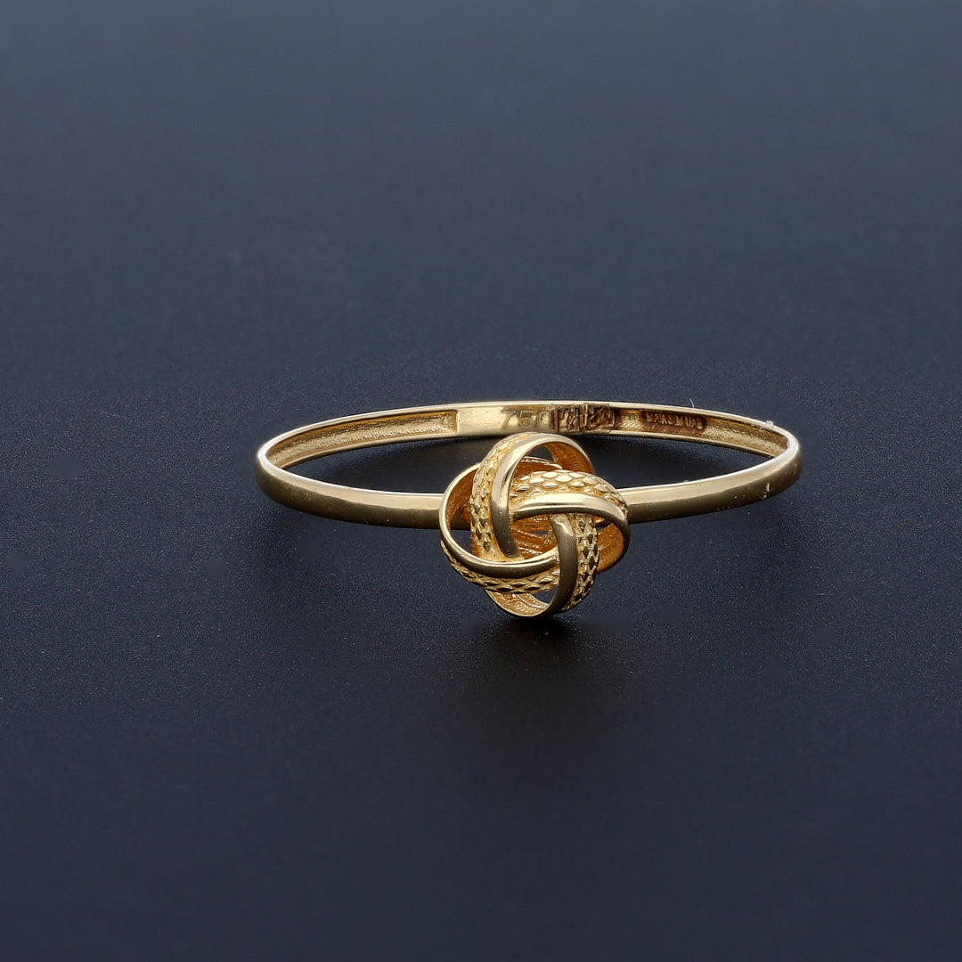 Gold Knot Ring 18KT - FKJRN18K10425