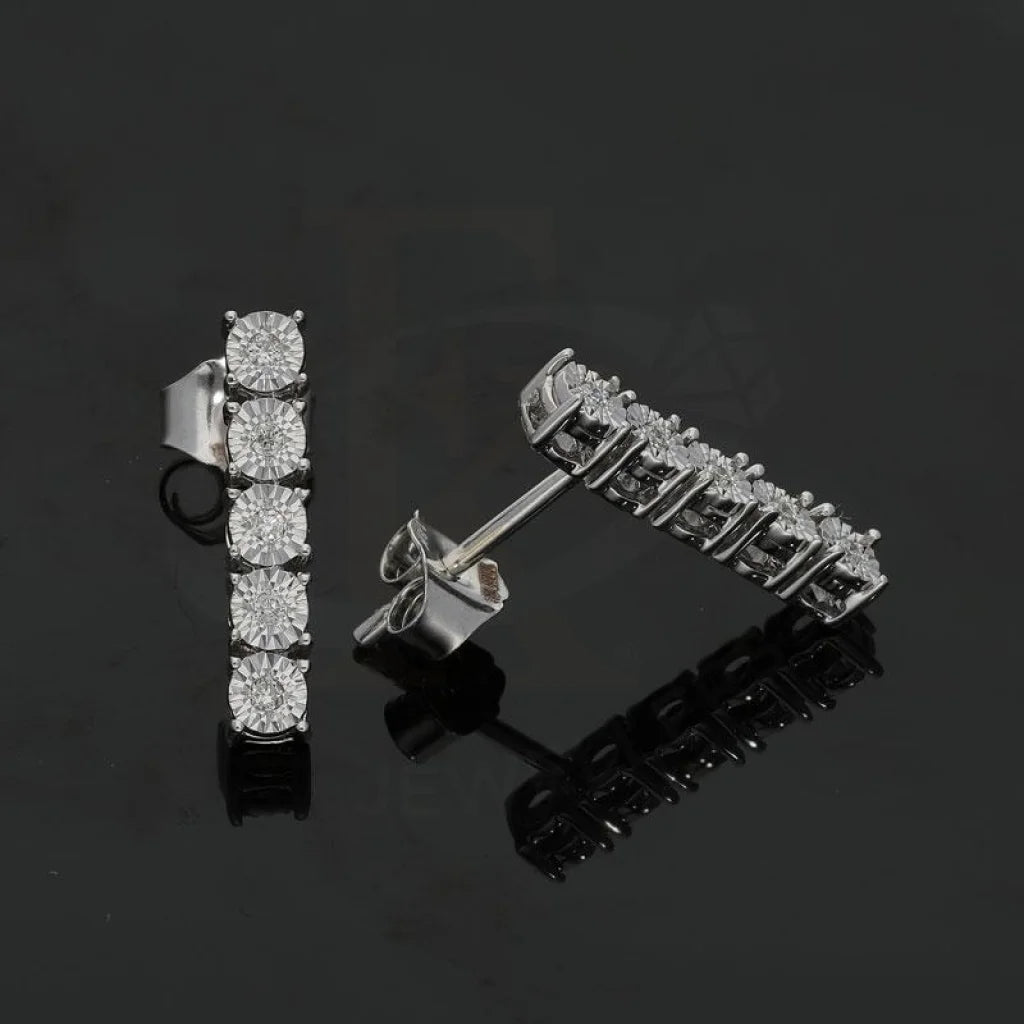 Diamond Earrings In 18Kt White Gold - Fkjern18K1803