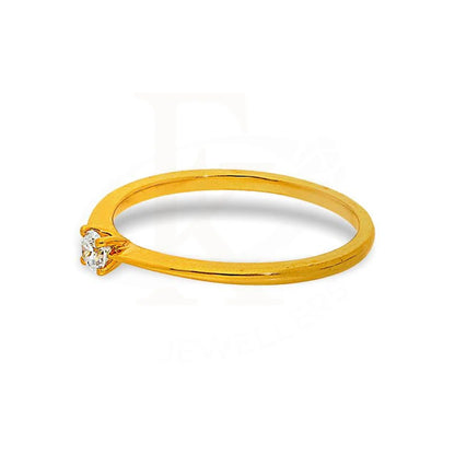 Diamond Solitaire Ring In 18Kt Gold - Fkjrn18K2147 Rings