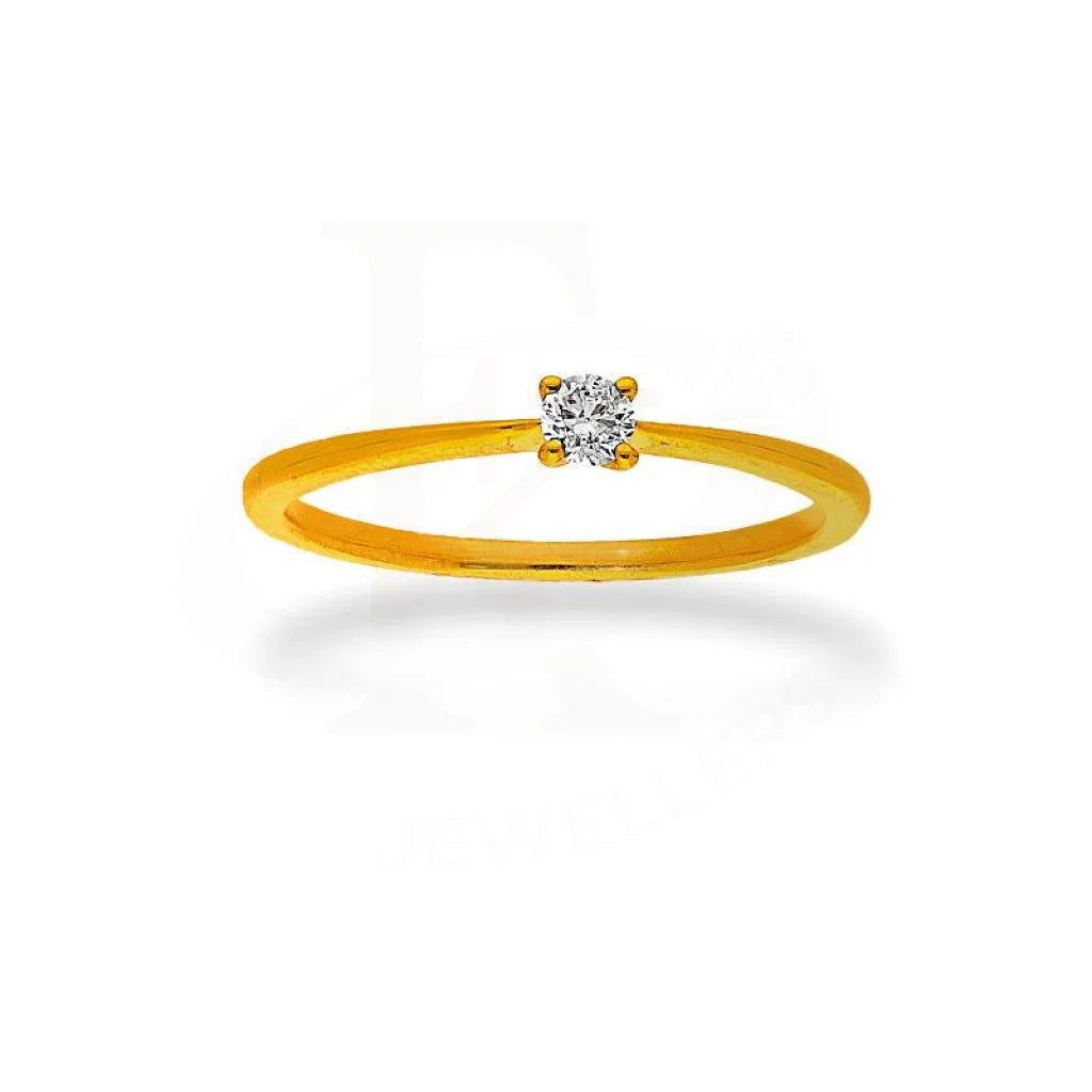 Diamond Solitaire Ring In 18Kt Gold - Fkjrn18K2147 Rings