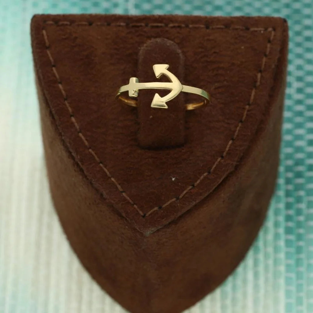 Gold Anchor Ring 18Kt - Fkjrn18K3243 Rings