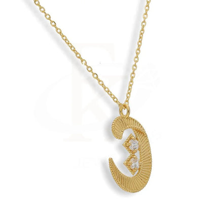 Gold Arabic Alphabet Necklace 21Kt - Fkjnkl21K2139 Necklaces