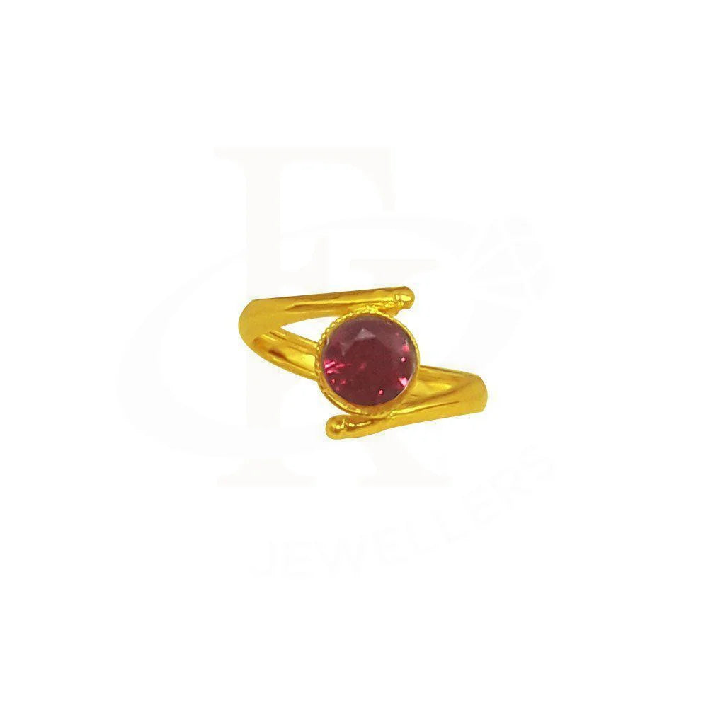 Gold Baby Solitaire Ring 22Kt - Fkjrn1902 Rings