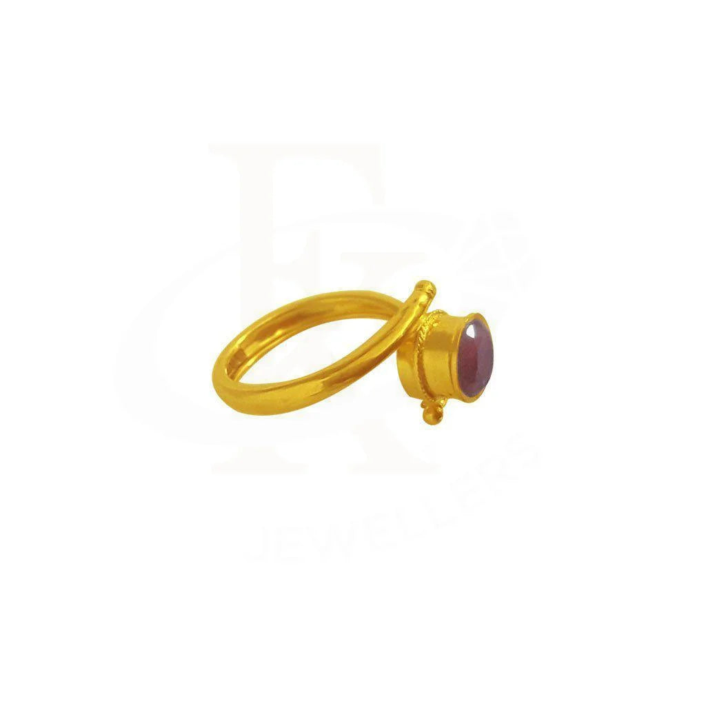 Gold Baby Solitaire Ring 22Kt - Fkjrn1902 Rings