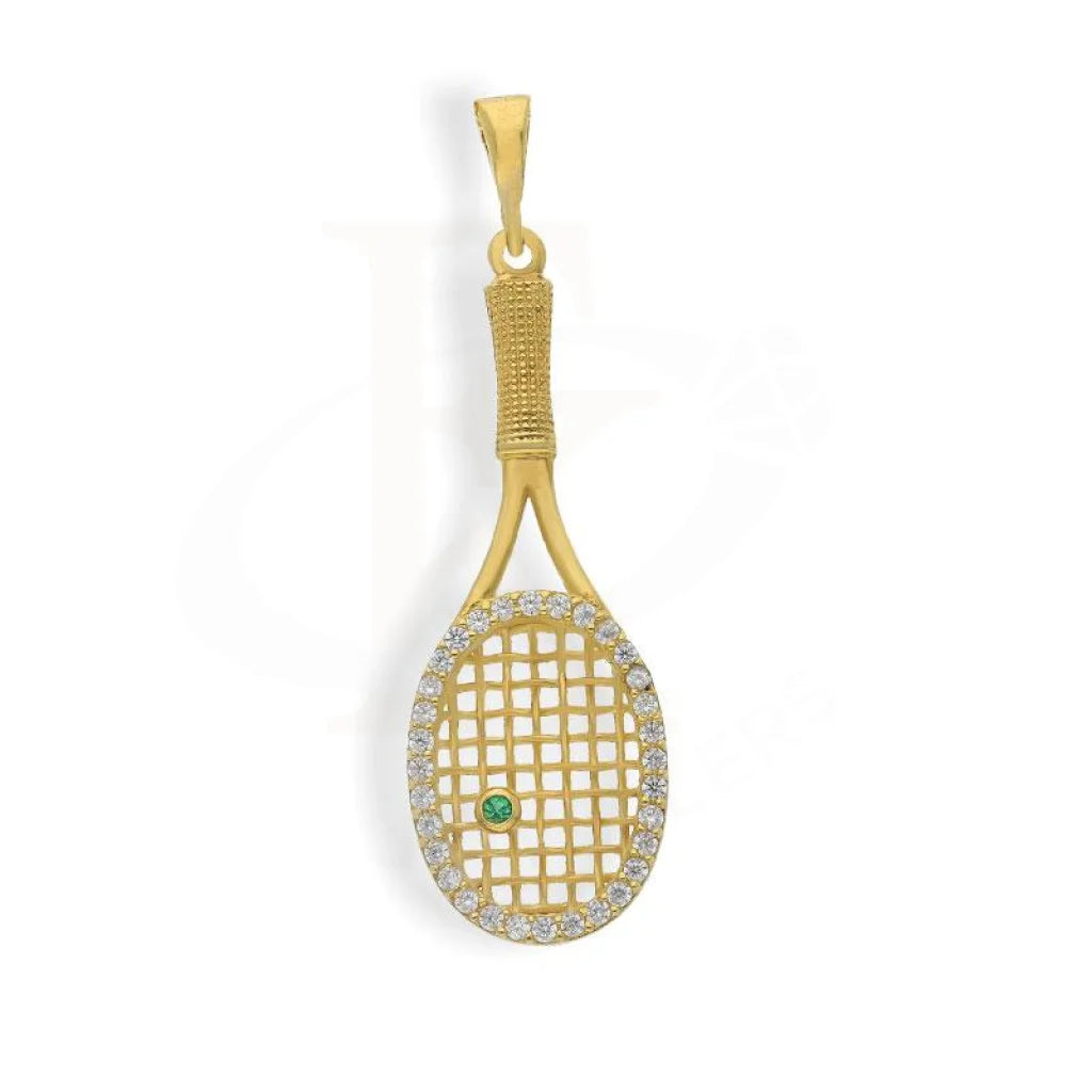 Gold Badminton Pendant 18Kt - Fkjpnd1503 Pendants