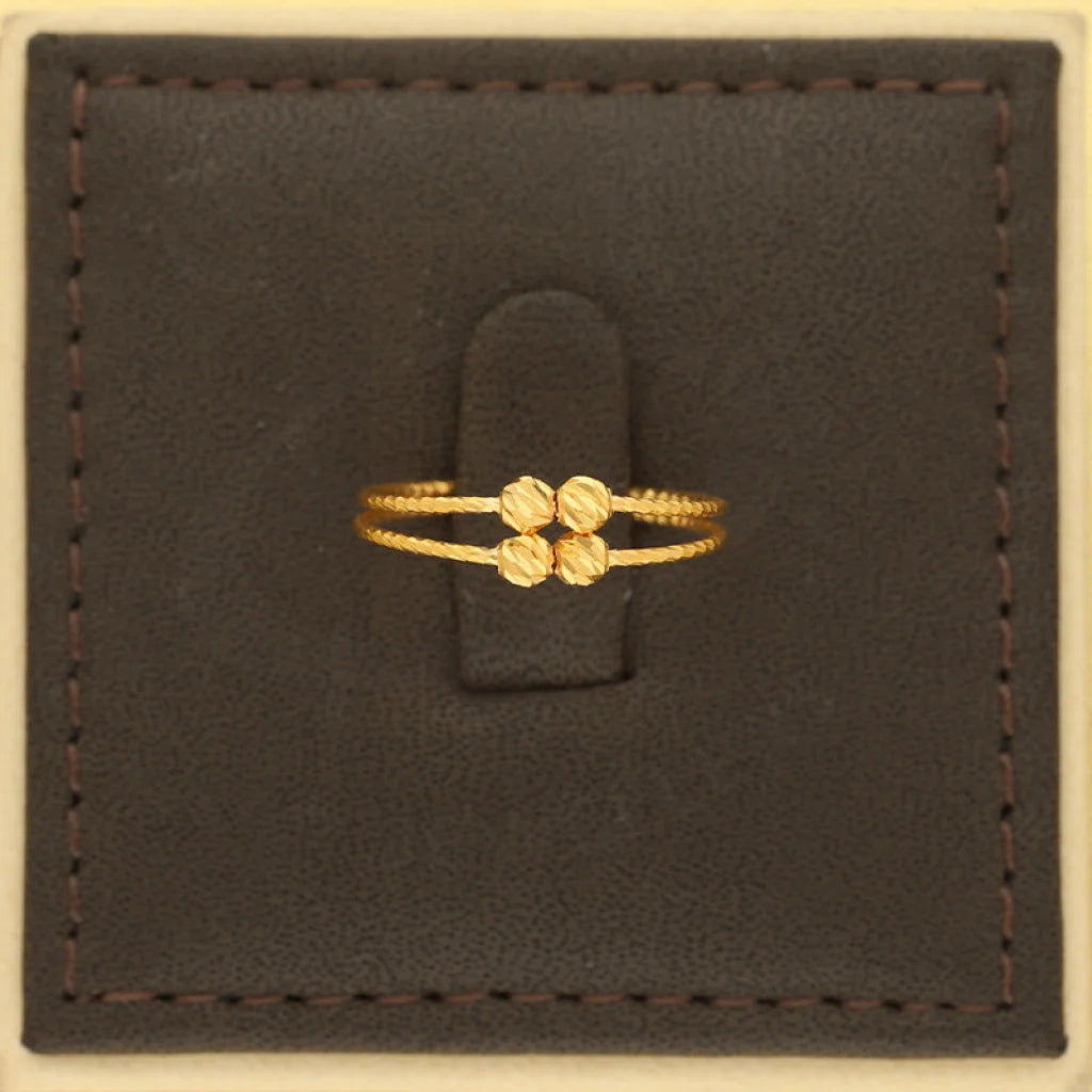 Gold Balls Ring 21Kt - Fkjrn21Km5156 Rings