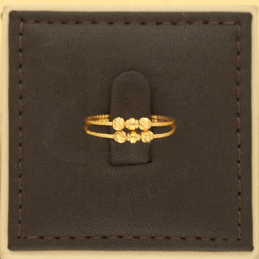 Gold Balls Ring 21Kt - Fkjrn21Km5157 Rings