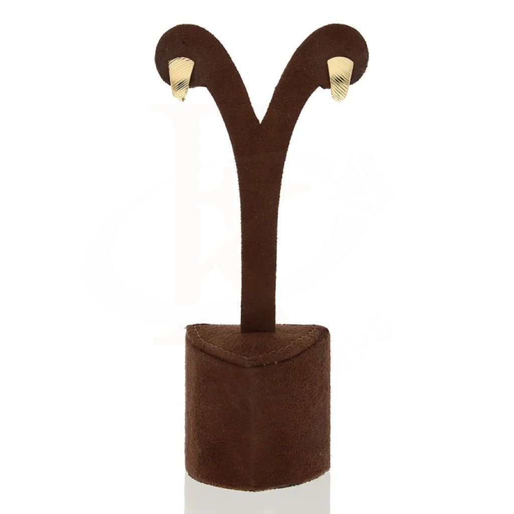 Gold Clip Earrings 18Kt - Fkjern18K5249