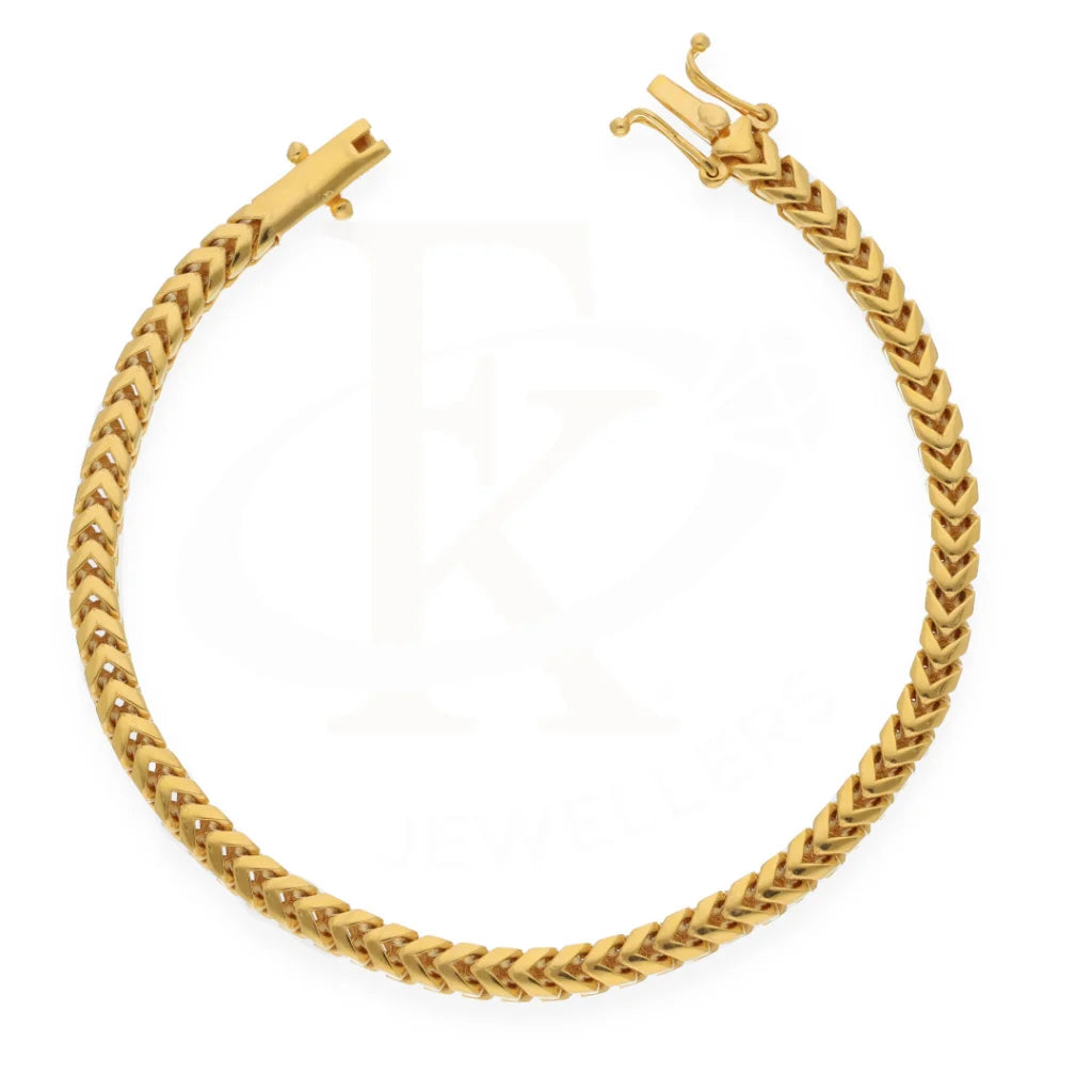 Gold Curb Bracelet 21Kt - Fkjbrl21Km8155 Bracelets