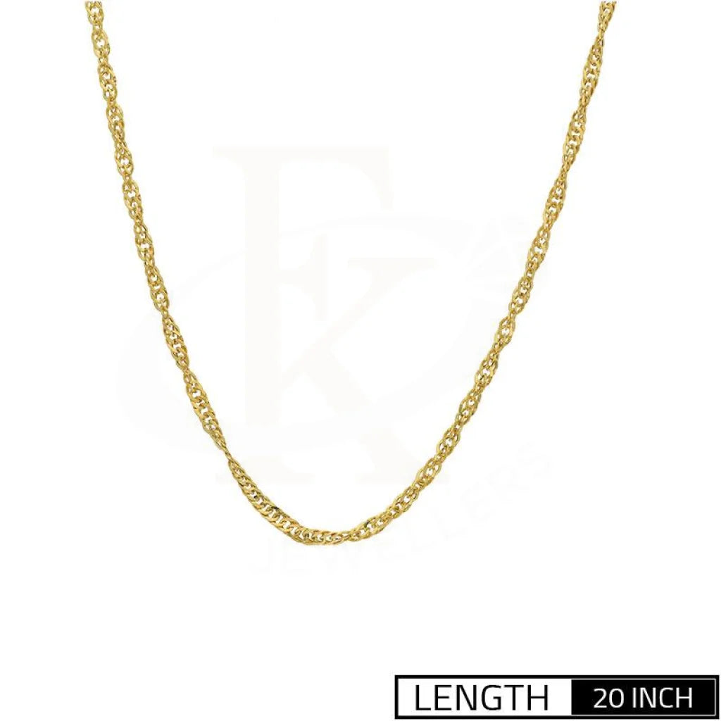 Gold Disco Chain 18Kt - Fkjcn2067 0.980 / 18 Kt Chains