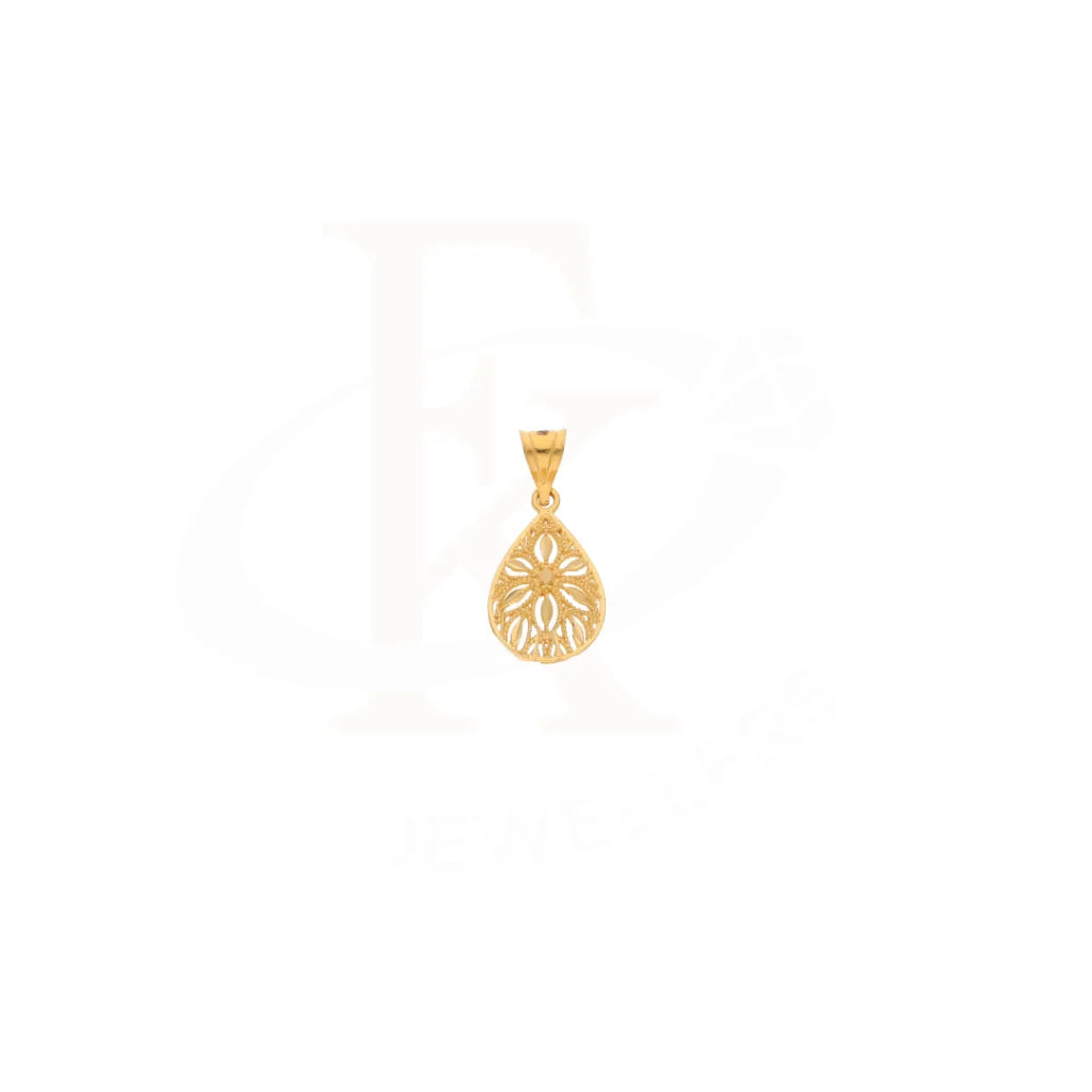 Gold Drop Pendant 21Kt - Fkjpnd21Km8398 Pendants