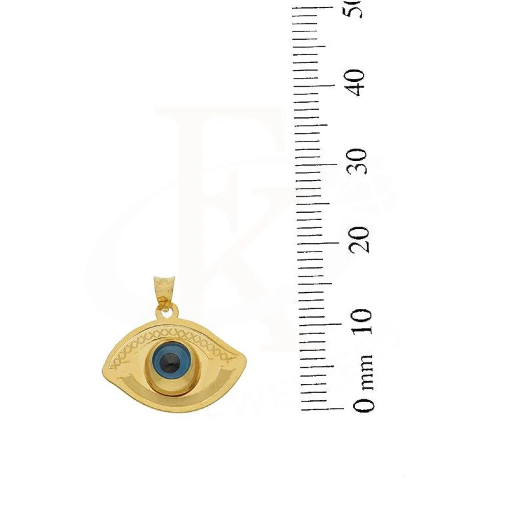 Gold Evil Eye Pendant 21Kt - Fkjpnd21K2439 Pendants