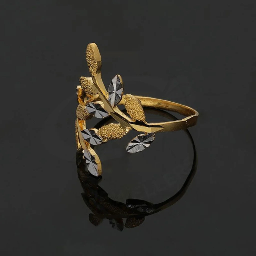 Gold Feathers Ring 22Kt - Fkjrn22K2186 Rings