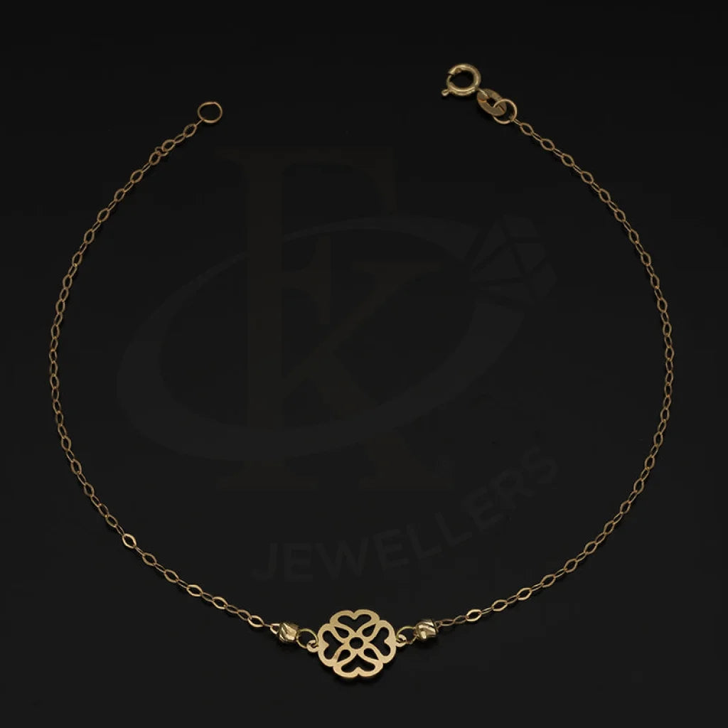 Gold Flower Shaped Bracelet 18Kt - Fkjbrl18Km5433 Bracelets