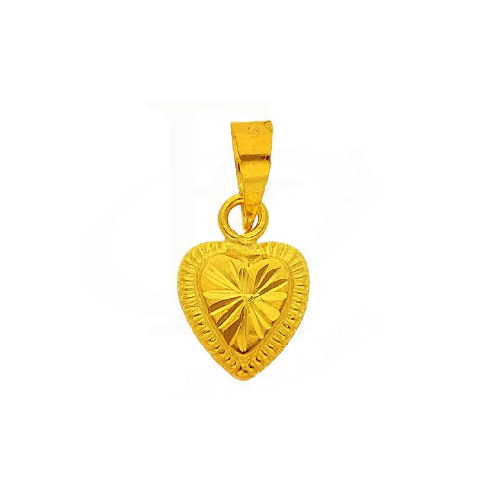 Gold Heart Pendant 18Kt - Fkjpnd1727 Pendants