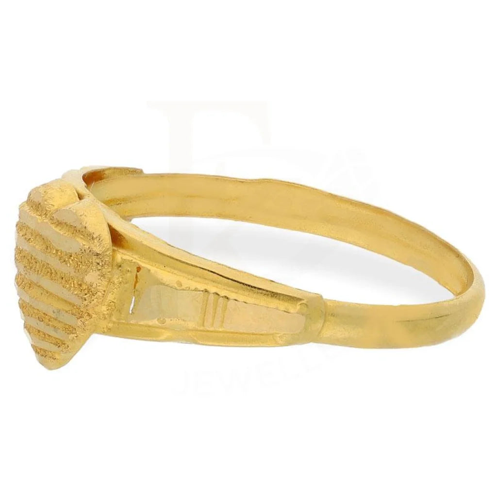 Gold Heart Pendant Set (Necklace Earrings And Ring) 18Kt - Fkjnklst1704 Sets