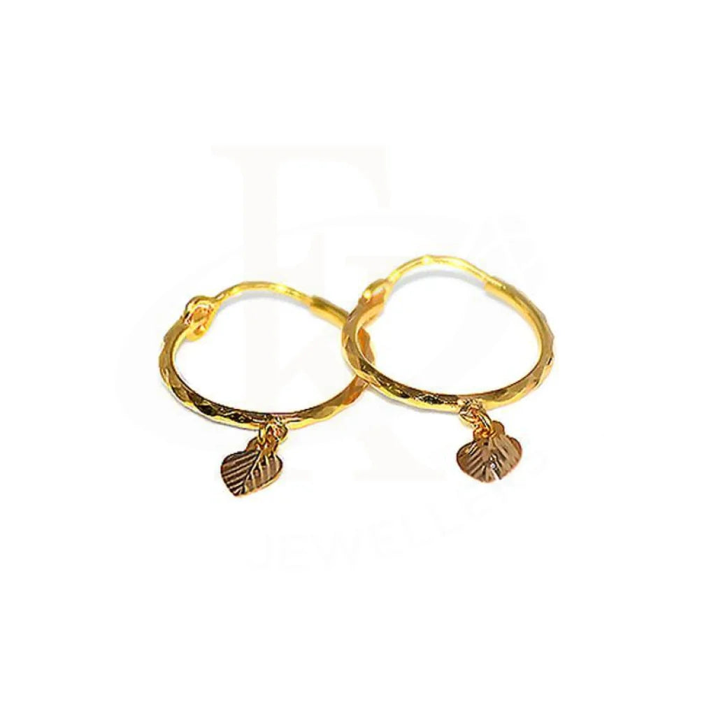 Gold Hoop Earrings 18Kt - Fkjern1440