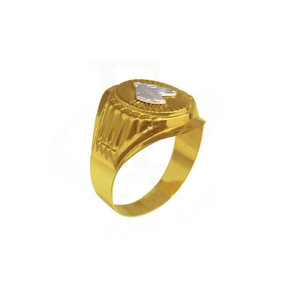 Gold Horse Mens Ring 18Kt - Fkjrn1847 Rings