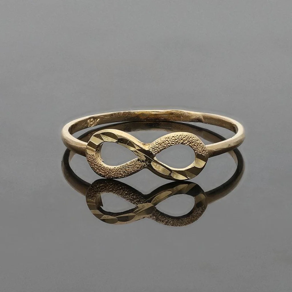 Gold Infinity Shaped Ring 18Kt - Fkjrn18K2253 Rings