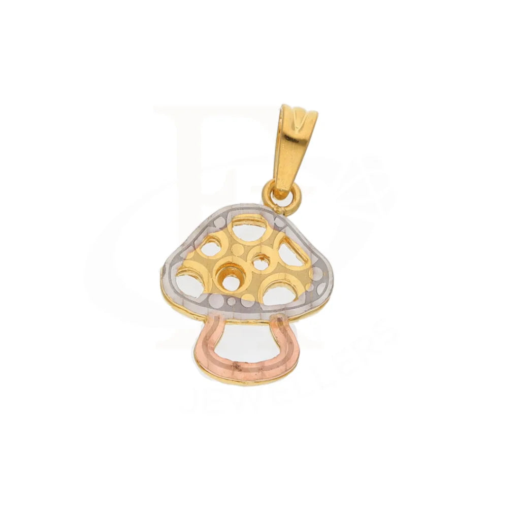 Gold Mashroom Shaped Pendant 21Kt - Fkjpnd21Km8540 Pendants