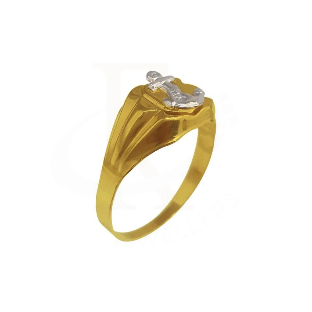 Gold Mens Anchor Ring 18Kt - Fkjrn1849 Rings