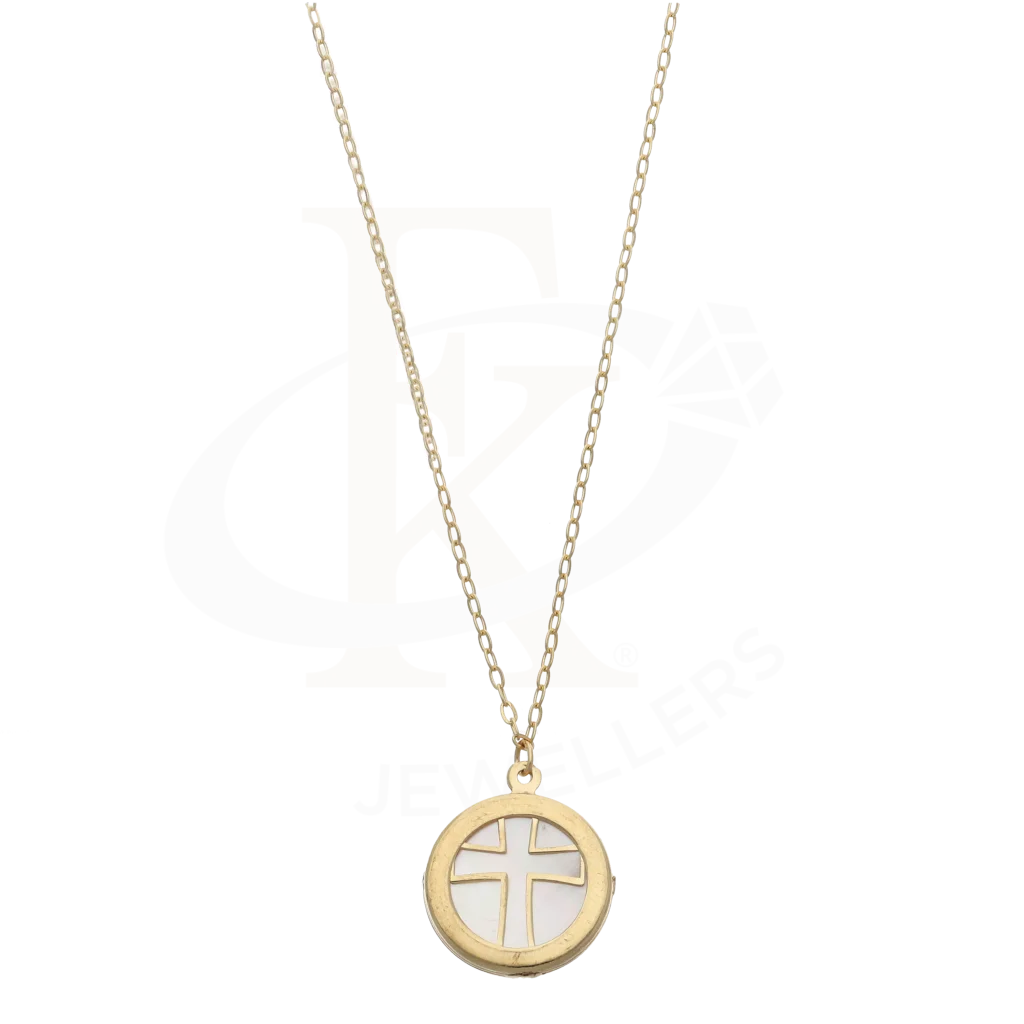 Gold Necklace (Chain With Cross Pendant) 18Kt - Fkjnkl18K7783 Necklaces