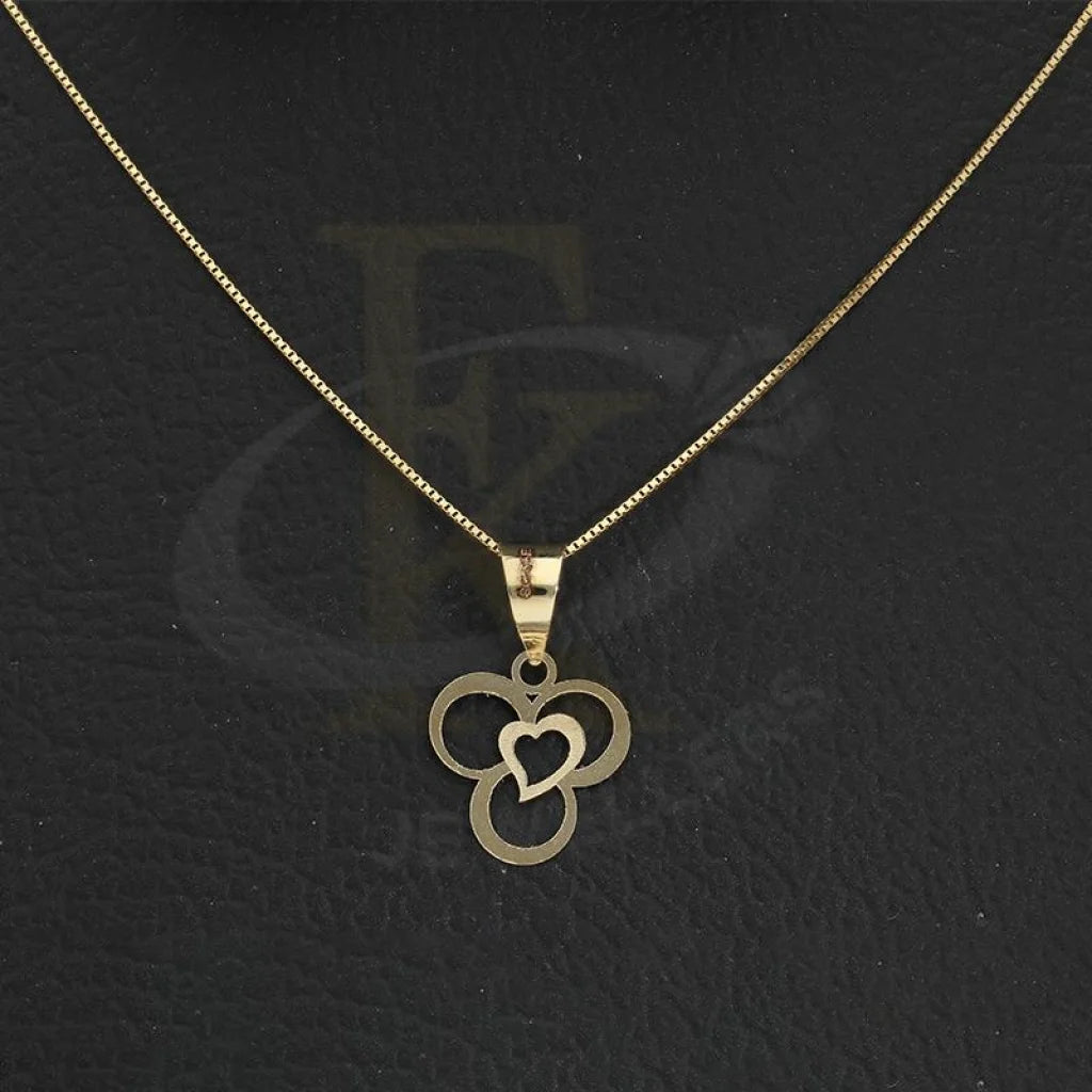 Gold Necklace (Chain With Heart Pendant) 18Kt - Fkjnkl18K2301 Necklaces