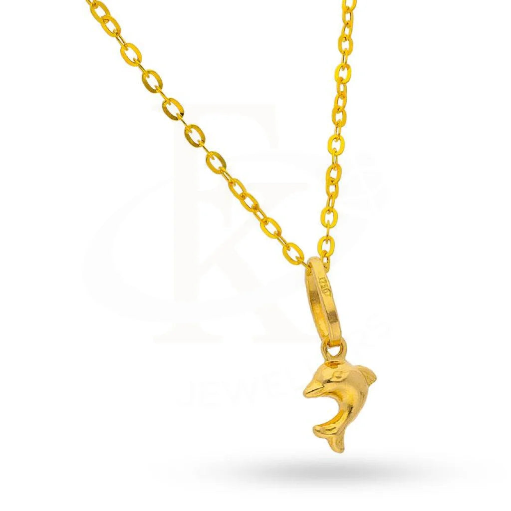 Gold Necklace (Chain With Pendant) 18Kt - Fkjnkl1169 Necklaces