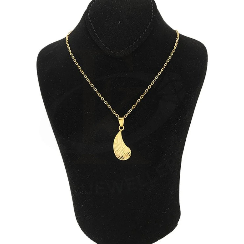 Gold Necklace (Chain With Pendant) 18Kt - Fkjnkl1209 Necklaces