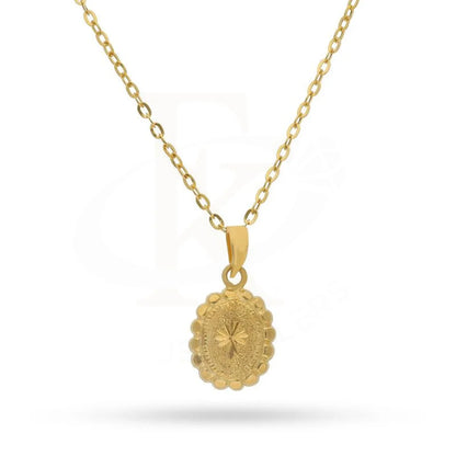 Gold Necklace (Chain With Pendant) 18Kt - Fkjnkl1213 Necklaces