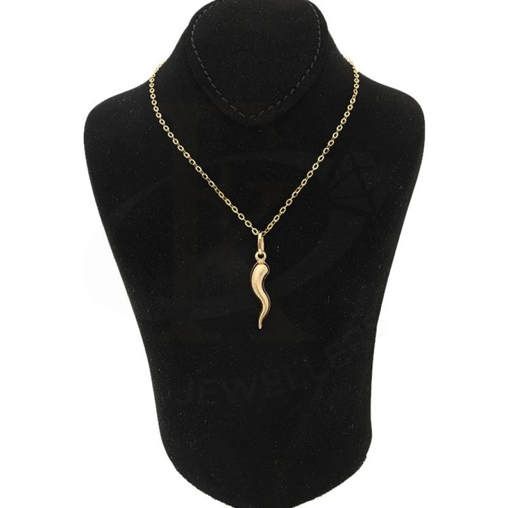 Gold Necklace (Chain With Pendant) 18Kt - Fkjnkl1498 Necklaces