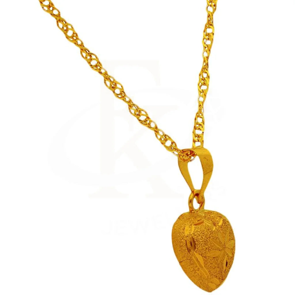 Gold Necklace (Chain With Pendant) 18Kt - Fkjnkl1709 Necklaces