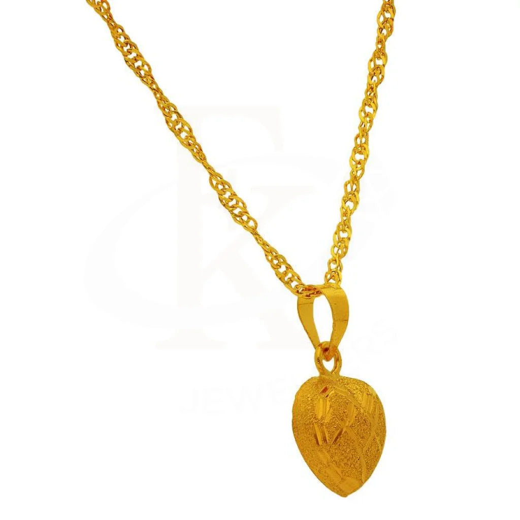 Gold Necklace (Chain With Pendant) 18Kt - Fkjnkl1724 Necklaces