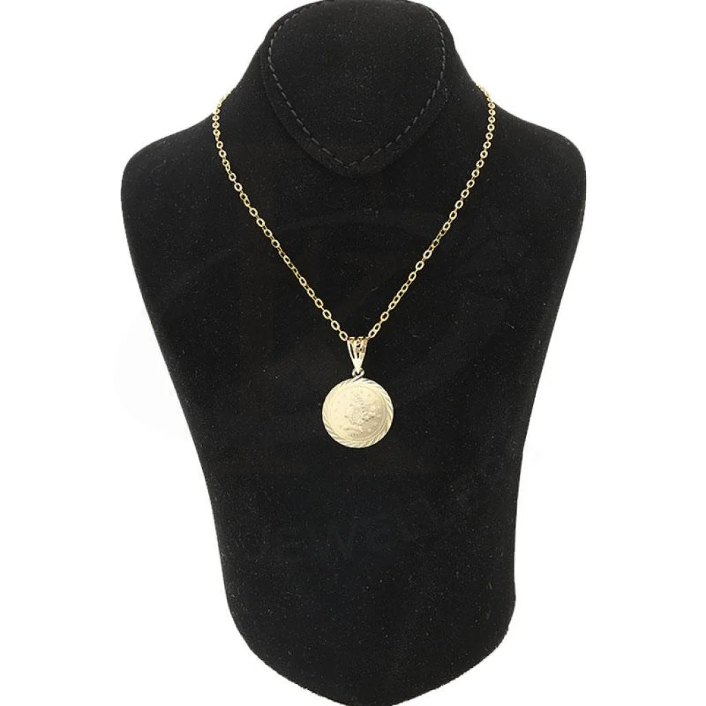 Gold Necklace (Chain With Pendant) 18Kt - Fkjnkl1747 Necklaces