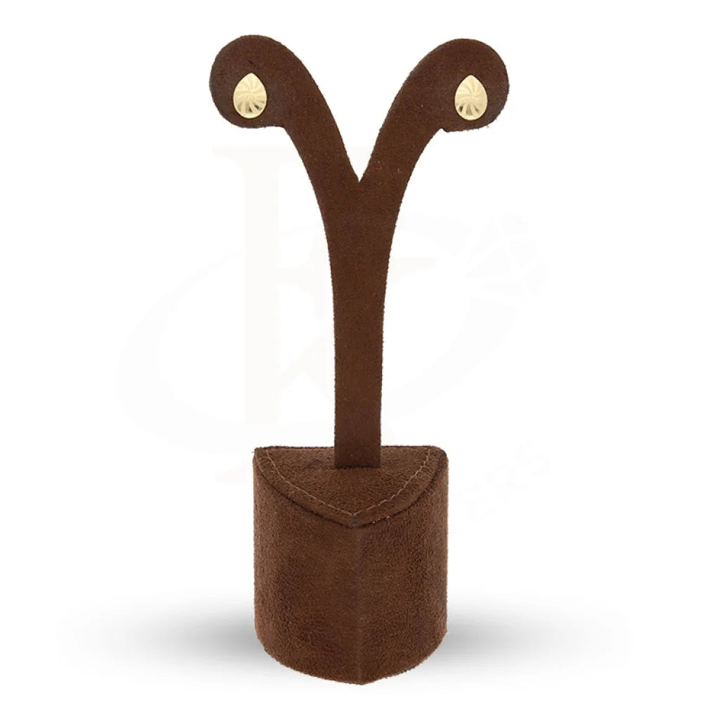 Gold Pear Shaped Stud Earrings 18Kt - Fkjern18K5117