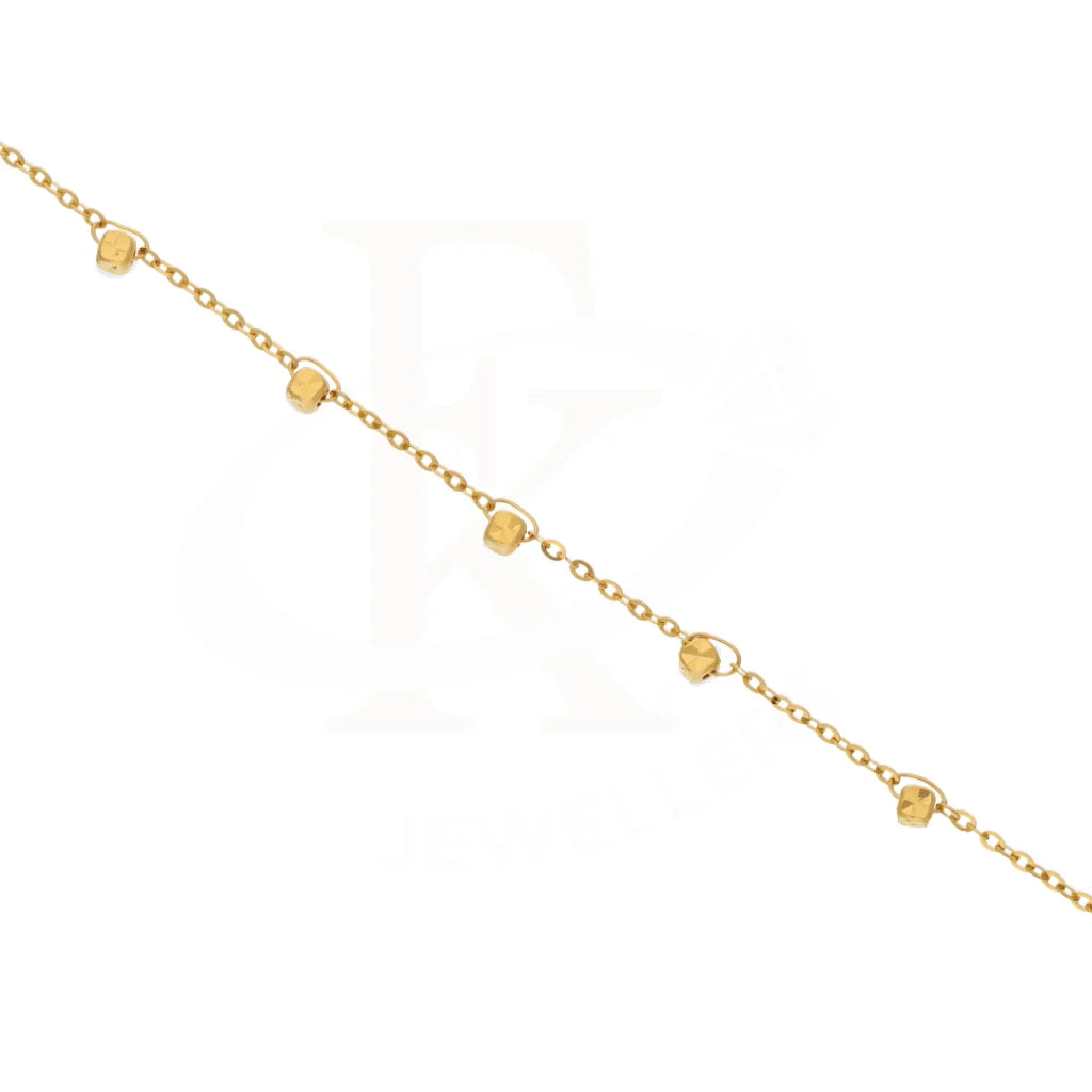 Gold Square Bead Station Bracelet - Fkjbrl21Km8632 Bracelets