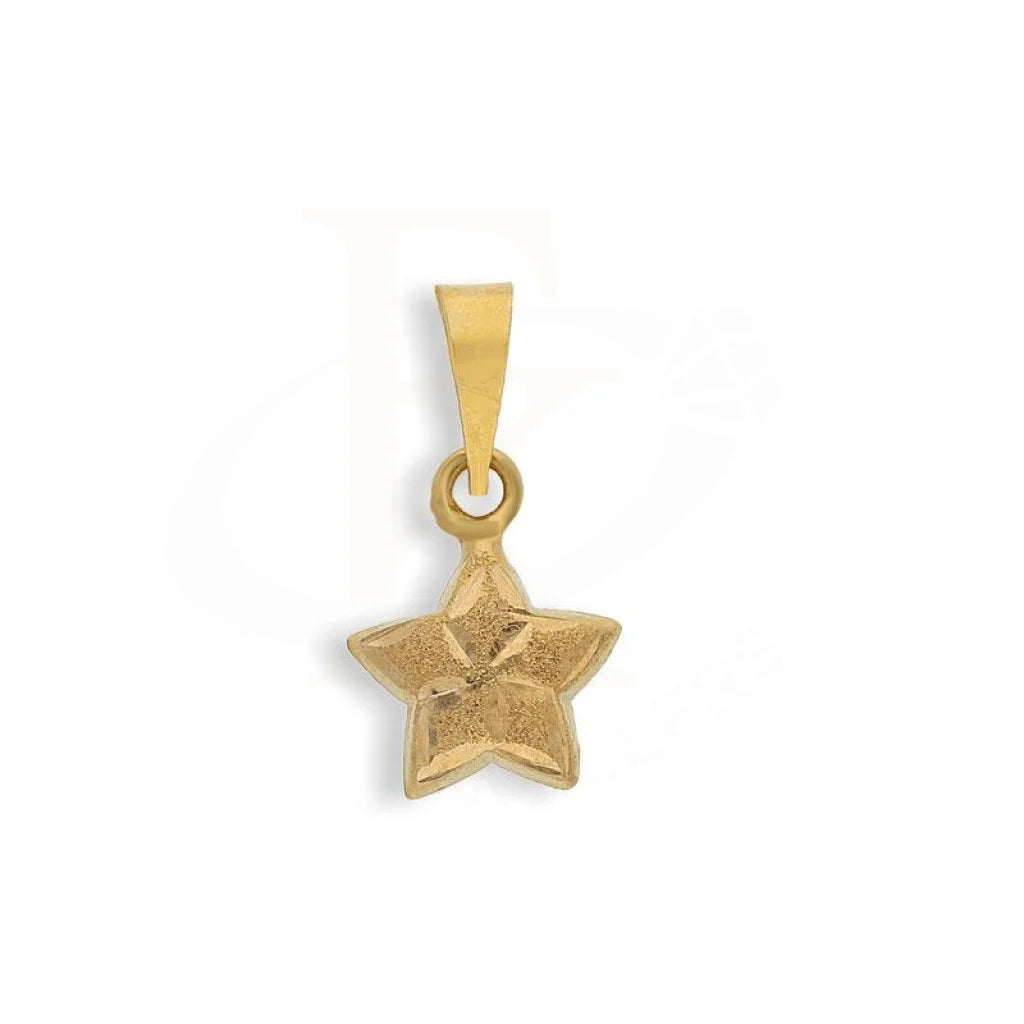 Gold Star Pendant 18Kt - Fkjpnd1481 Pendants