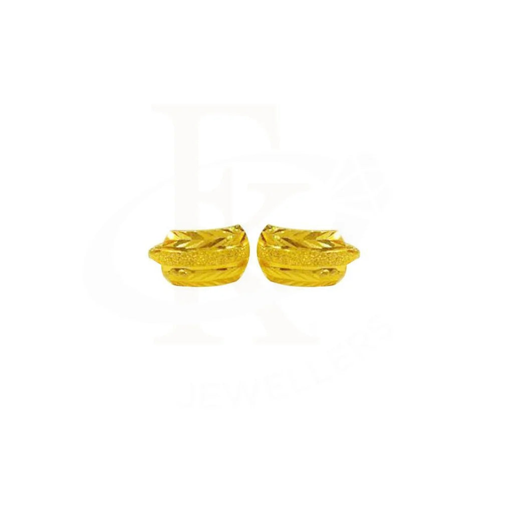 Gold Stud Earrings 18Kt - Fkjern1368