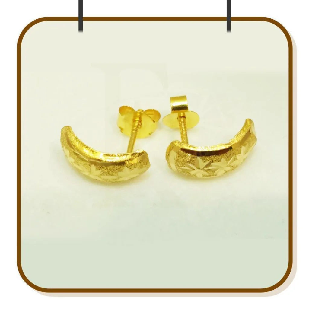 Gold Stud Earrings 18Kt - Fkjern1384