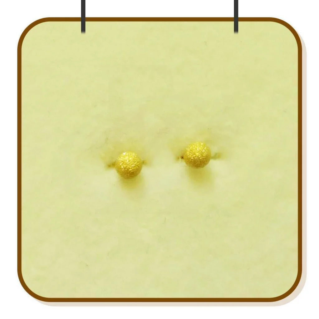Gold Stud Earrings 18Kt - Fkjern1389