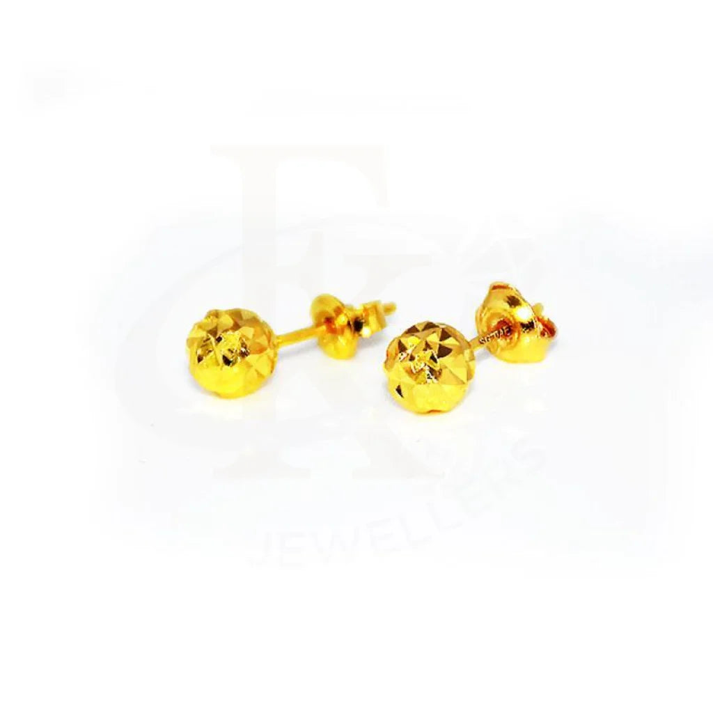 Gold Stud Earrings 18Kt - Fkjern1417