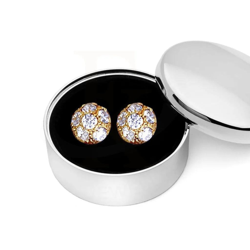 Gold Stud Earrings 18Kt - Fkjern1518